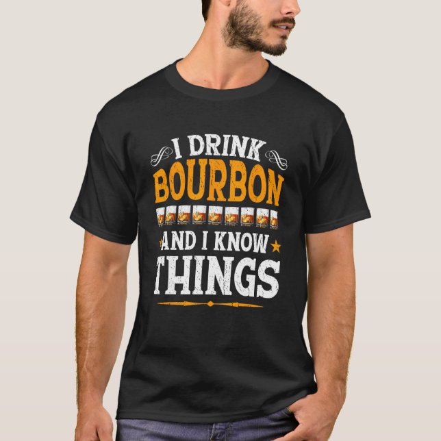 Camiseta Bebí Borbono Y Sé Cosas Whiskey Bourbon (Anverso)