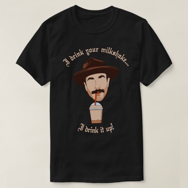 Camiseta Bebí tu batido de leche (Diseño del anverso)