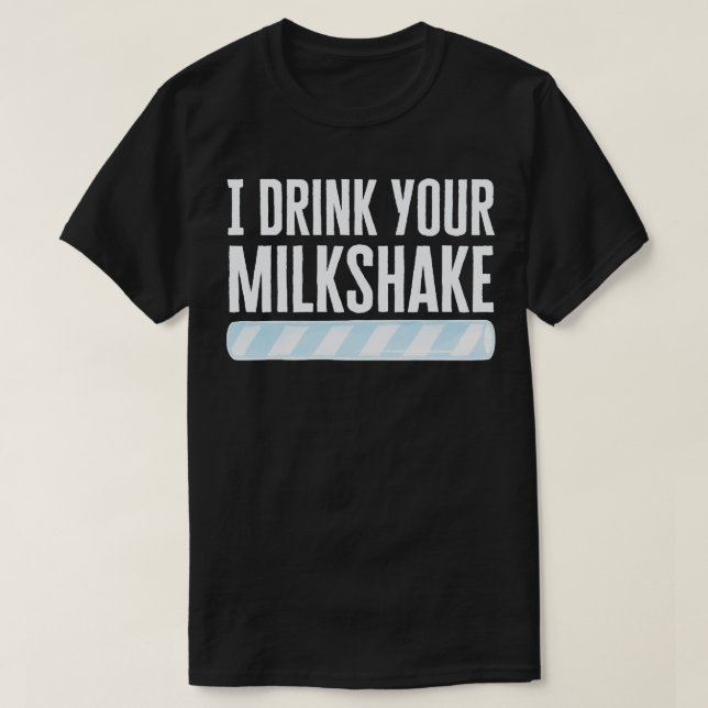 Camiseta Bebí tu batido de leche (Diseño del anverso)
