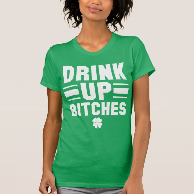 Camiseta Bebida 2015 del día de St Patrick encima de la (Anverso)