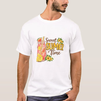 Camiseta Bebida acuarela de dulce verano