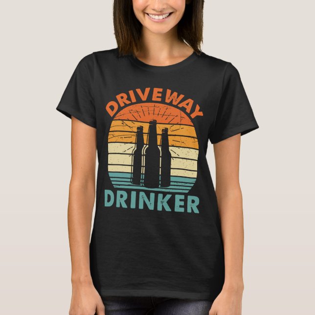 Camiseta Bebida bebedor de la autopista es divertida (Anverso)