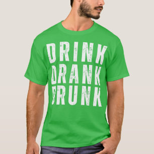 Camiseta Bebida Bebida Borracho Gracioso Retro Molesto Esti
