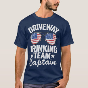 Camiseta Bebida Beer Driveway Drinker US Flag Driway Bebe t