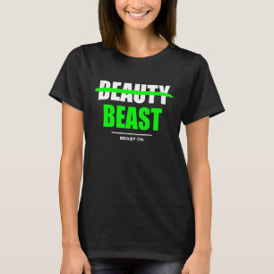 Camiseta Bebida Belleza Bodybuilding Gana Gym Fitness Train