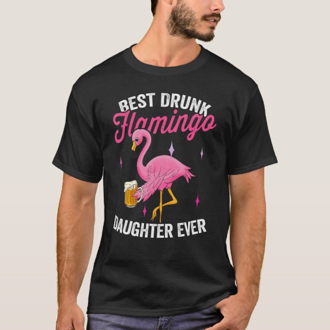 Camiseta Bebida borracha Flamingo Flamingo (Anverso)