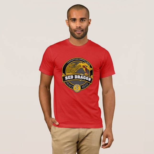 Camiseta Bebida Borradora Dragón Rojo (Anverso completo)