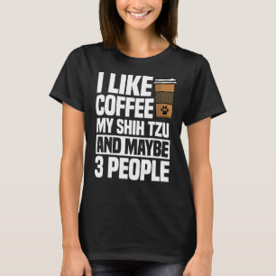 Camiseta Bebida Café Shih Tzu Perro Addicto 1