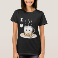 Bebida caliente del cacao del kawaii lindo