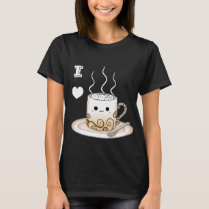 Camiseta Bebida caliente del cacao del kawaii lindo