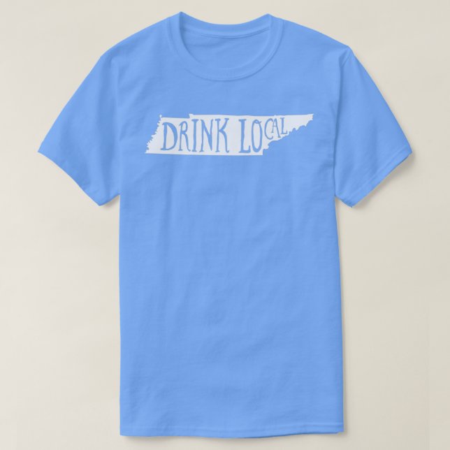 Camiseta Bebida Cerveza de dibujo de estado de Tennessee lo (Diseño del anverso)