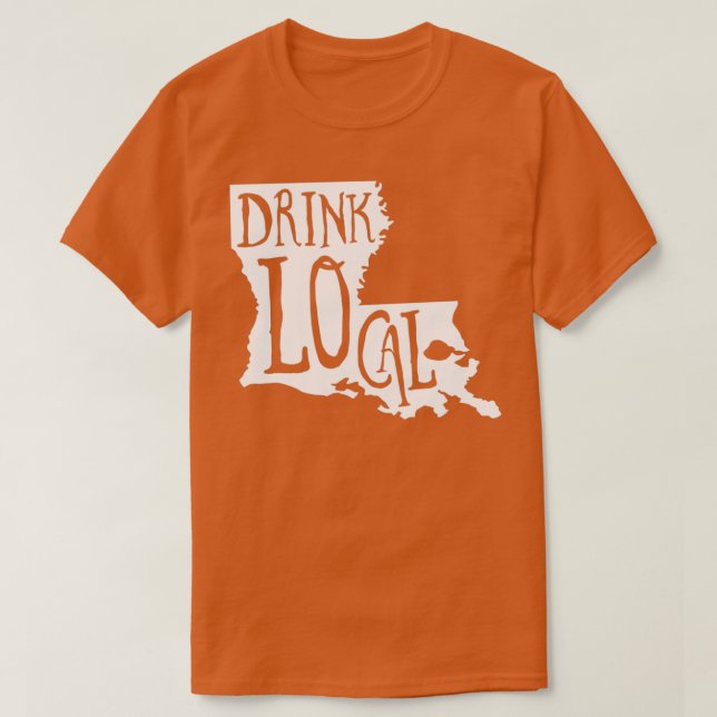 Camiseta Bebida Cerveza de nata local del estado de Louisia (Diseño del anverso)