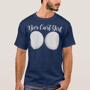 Camiseta Bebida Chica de carrito de bebidas Carro de servid