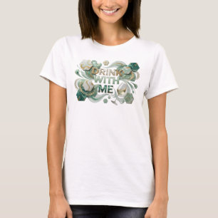 Camiseta Bebida Colorida en Negrita CONMIGO Arte Portátil