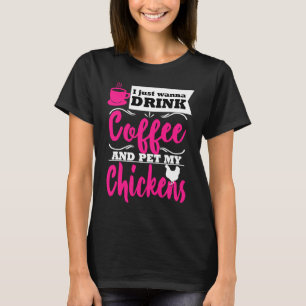 Camiseta Bebida con tema de granjero de pollos, mamá gag de
