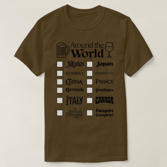 Camiseta Bebida de algodón en todo el mundo Texto negro Méx (Diseño del anverso)