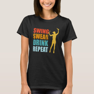 Camiseta Bebida de Barro Repite Amor Golf Golf Golfistas