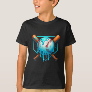 Camiseta Bebida De Béisbol Para Niños, Ba Juvenil Con Helad