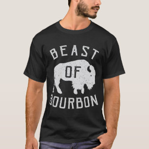 Camiseta Bebida de Borbón Bebiendo Whiskey diseño Bison Buf
