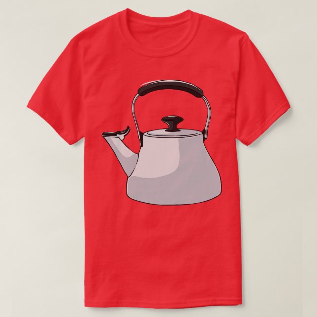 Camiseta Bebida de café de té de Kettle (Diseño del anverso)