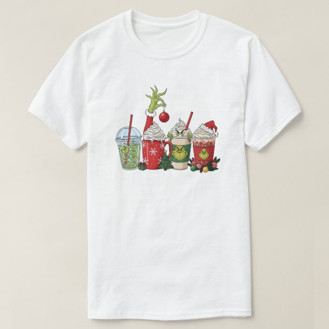 Camiseta Bebida de Café Verde (Diseño del anverso)