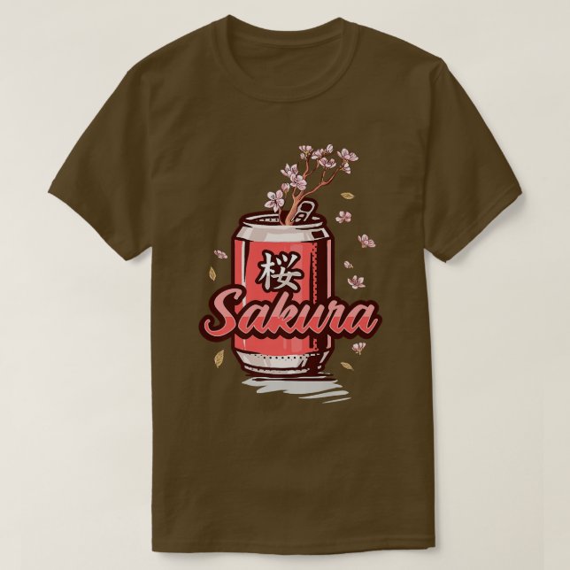 Camiseta Bebida de cerezo en flor de Sakura puede ser arte  (Diseño del anverso)