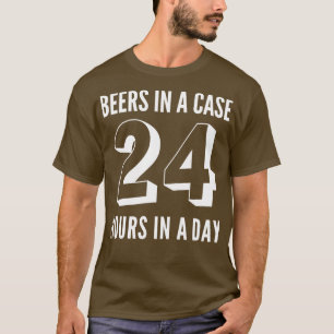 Camiseta Bebida de cerveza 24 CERVEZAS EN UNA CASETA EN UN 