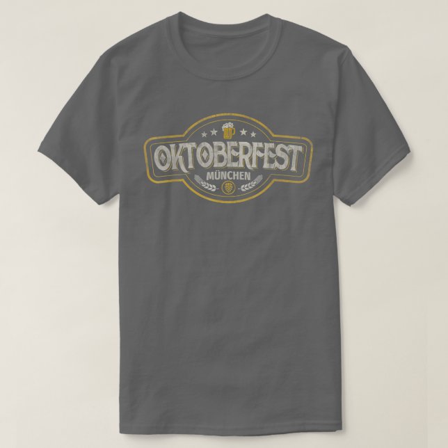 Camiseta Bebida de cerveza alemana Oktoberfest Bavarian Mun (Diseño del anverso)