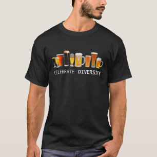 Camiseta Bebida de cerveza artesanal celebra la diversidad 