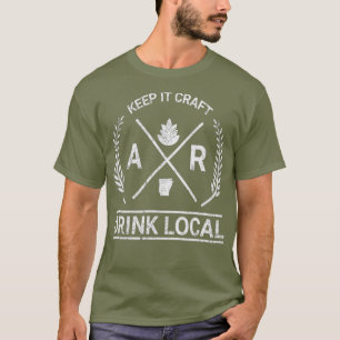 Camiseta Bebida de cerveza artesanal de Arkansas