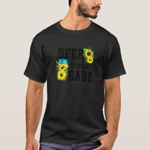 Camiseta Bebida De Cerveza 'Babe Leopard Beer Can With Sunf