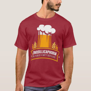 Camiseta Bebida de Cerveza Cenosilicafobia