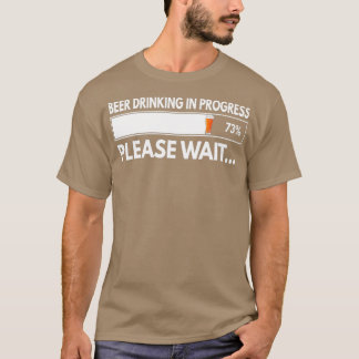 Camiseta Bebida De Cerveza En Curso