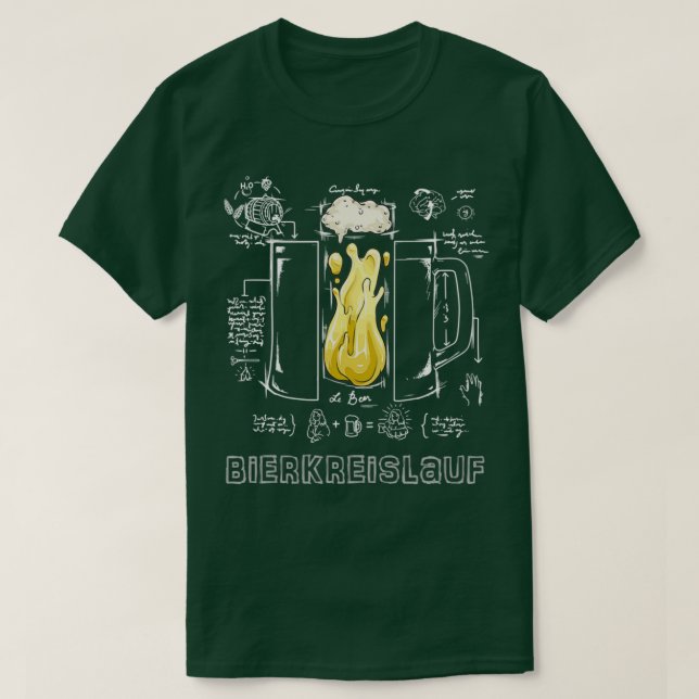 Camiseta Bebida De Cerveza En El Circuito Y Descubrimiento  (Diseño del anverso)