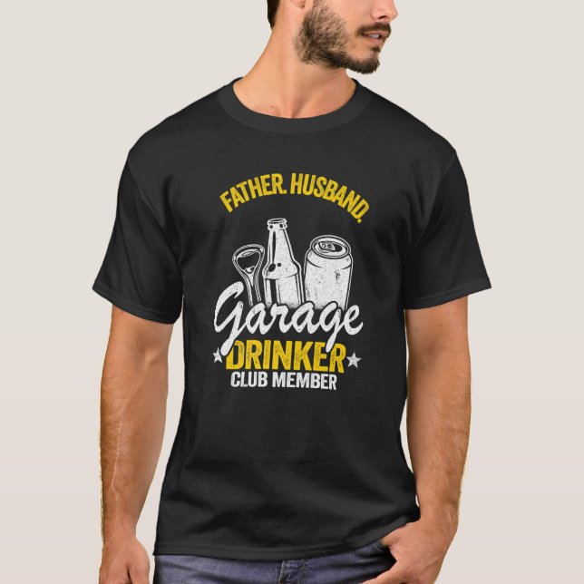 Camiseta Bebida de cerveza Mens Beer Dad Padre Esposo de ga (Anverso)