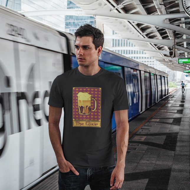 Camiseta Bebida de cerveza Pixel Tarot Card (Subido por el creador)