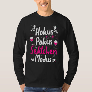 Camiseta Bebida de champán Chica de champán Hokus Pokus Cha