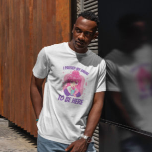 Camiseta Bebida de Chica de Anime Cute