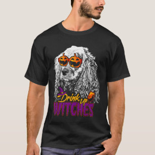 Camiseta Bebida de Cocker Spaniel provoca divertida Hallowe