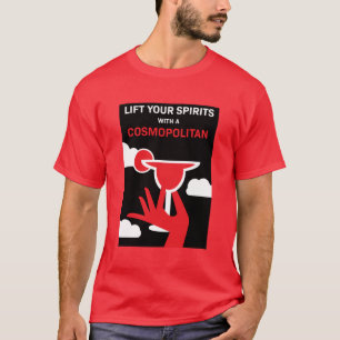 Camiseta Bebida de cóctel cosmopolita