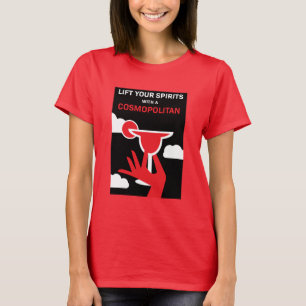 Camiseta Bebida de cóctel cosmopolita