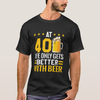 Camiseta Bebida de cumpleaños 40 tripulantes de cumpleaños