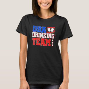Camiseta Bebida De Equipo De Consumo De Ee.Uu.