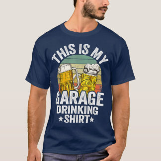 Camiseta Bebida De Garaje Papá Vintage Cerveza Esta Es Mi