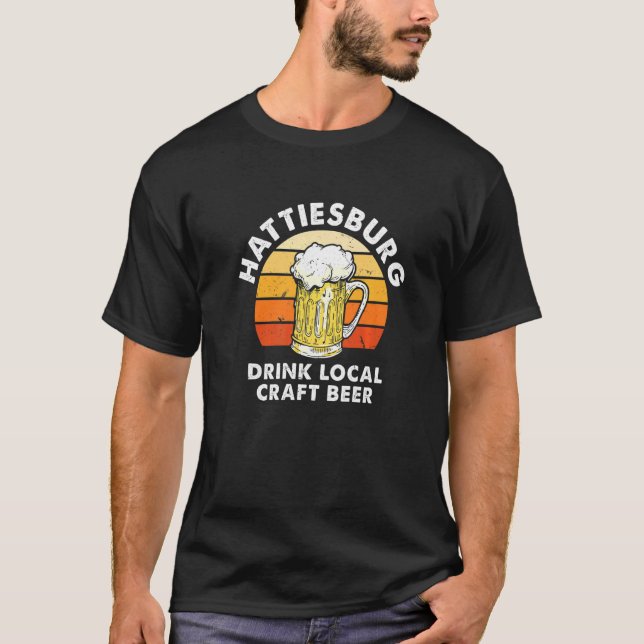 Camiseta Bebida de Hattiesburg Beer artesanal local Mississ (Anverso)