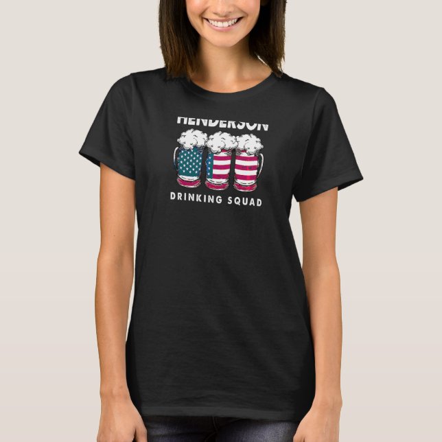 Camiseta Bebida De Henderson Drinking Squad Nevada Alcoholi (Anverso)