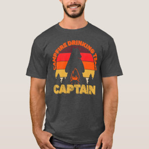 Camiseta Bebida de hoguera de campamento de capitanes de Ca