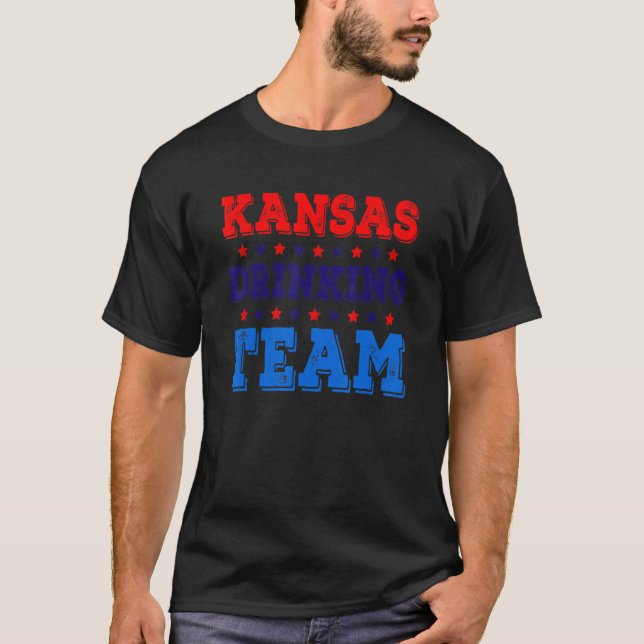 Camiseta Bebida de Kansas Team State Beer Beer (Anverso)