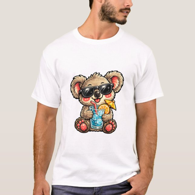 Camiseta Bebida de Koala Genial (Anverso)