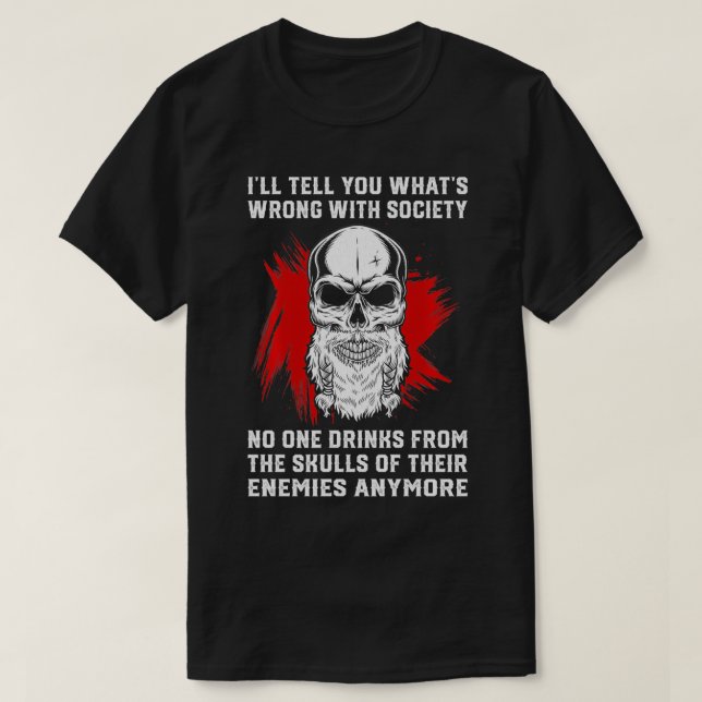 Camiseta Bebida De La Sociedad Equivocada De Los Cráculos D (Diseño del anverso)
